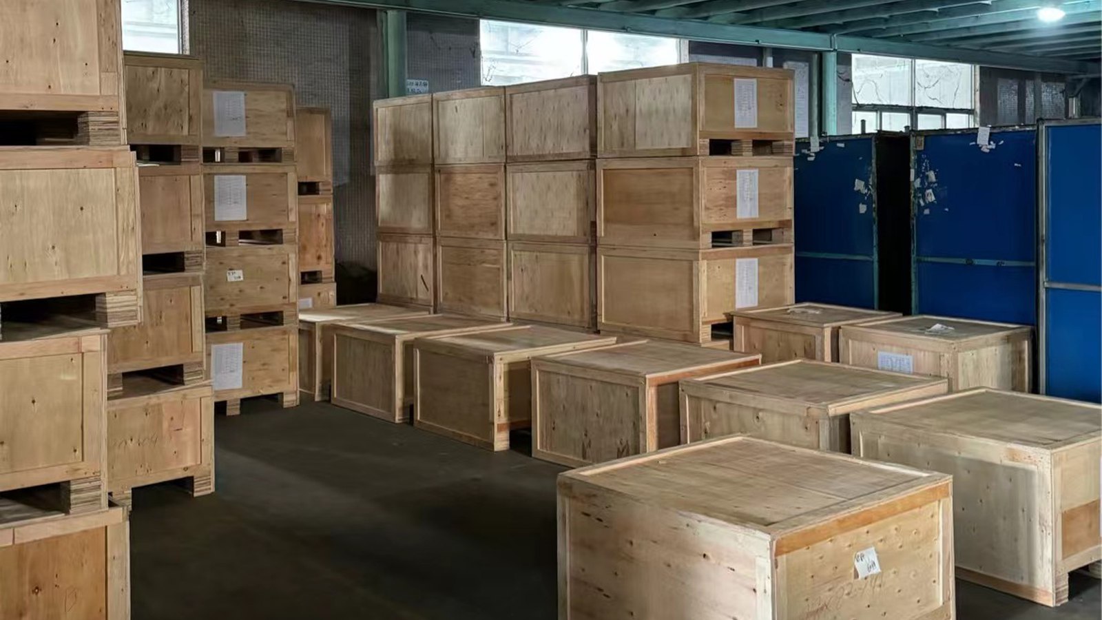 Packing and shipping area